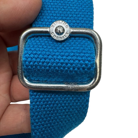 Kipling Alvar Crossbody Bag Purse Havana Blue Monkey 12”x9” Travel Streetwear - Picture 16 of 16